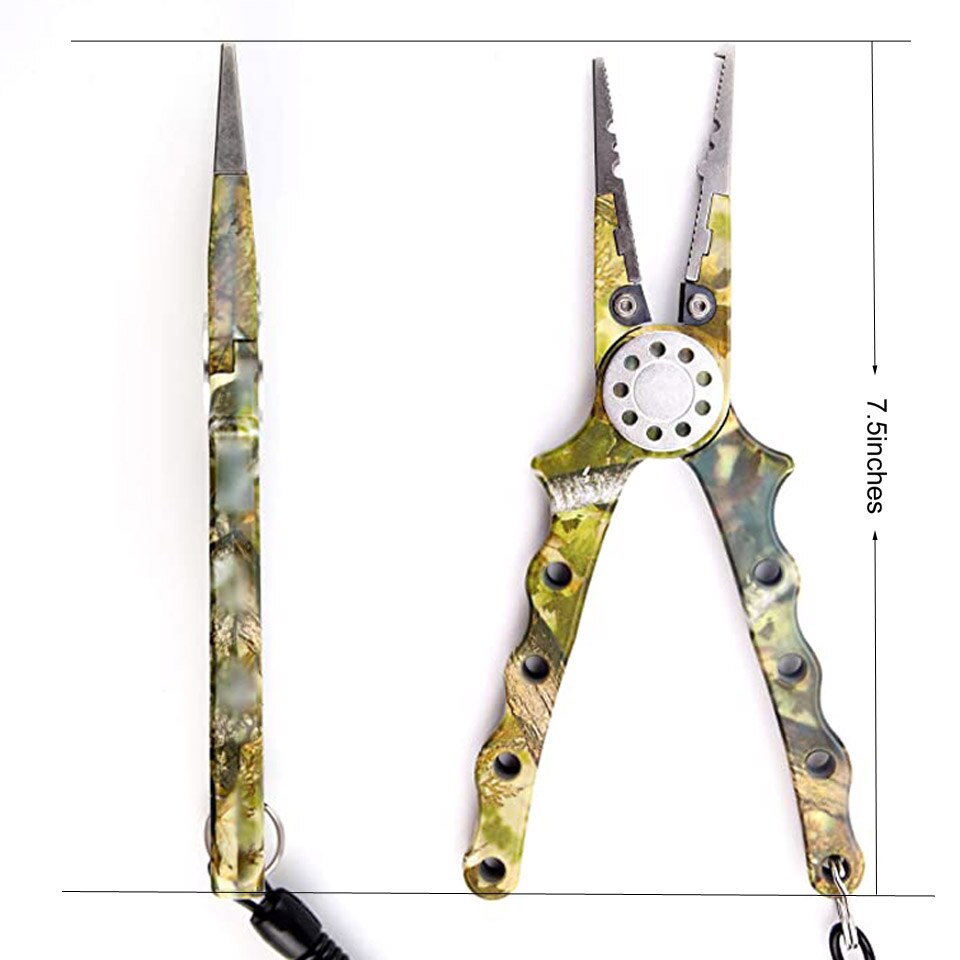 CrazyShark Camo Aluminum Alloy Fishing Pliers