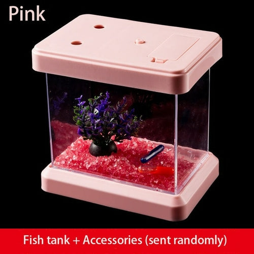 Creative Colorful Color Changing Light Bucket Plastic Fish Tank