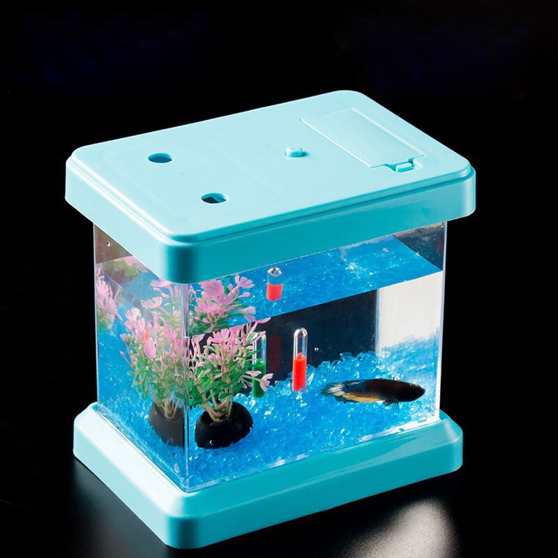 Creative Colorful Color Changing Light Bucket Plastic Fish Tank