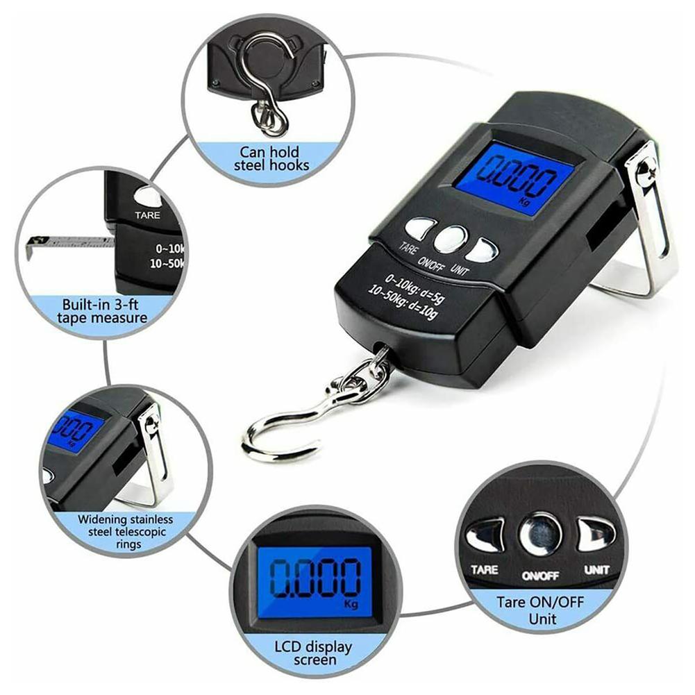 Digital Portable Fishing Scale 110lb/50kg