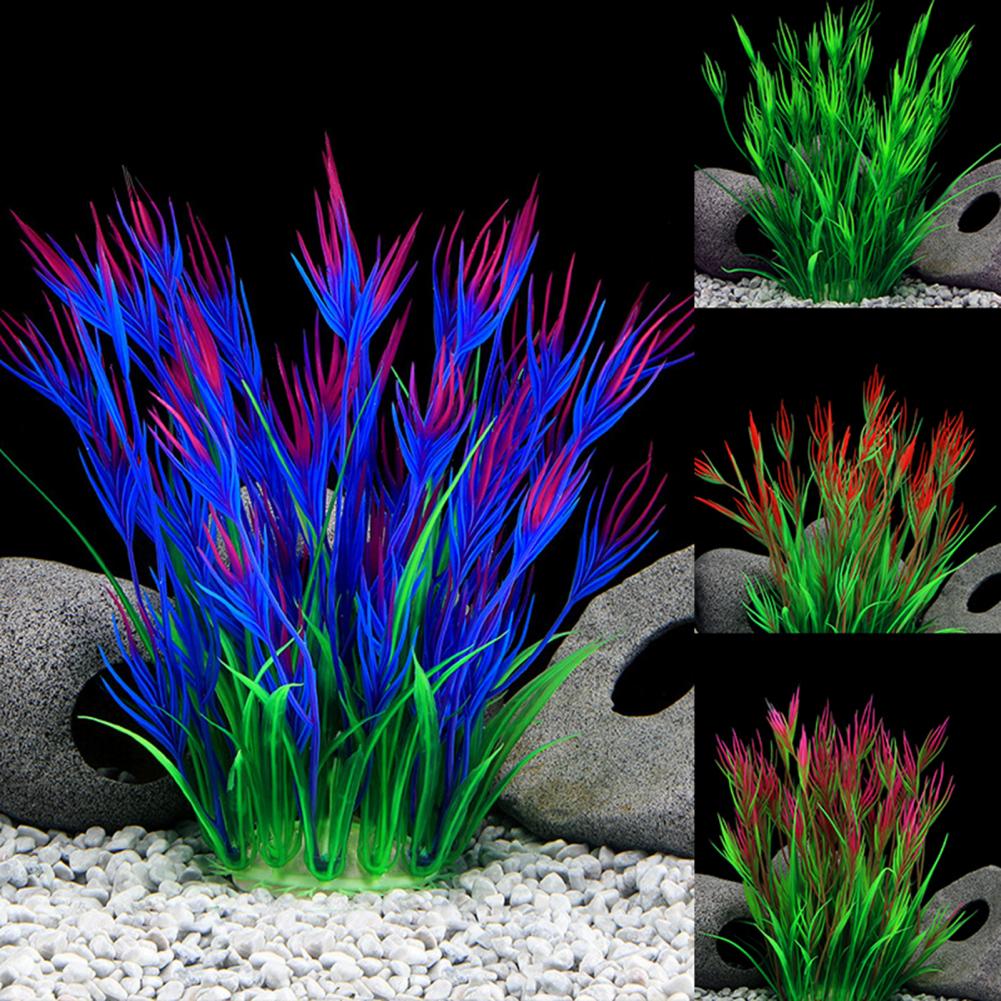Durable Aquarium Fish Plant Vivid Color Realistic Plastic Artificial