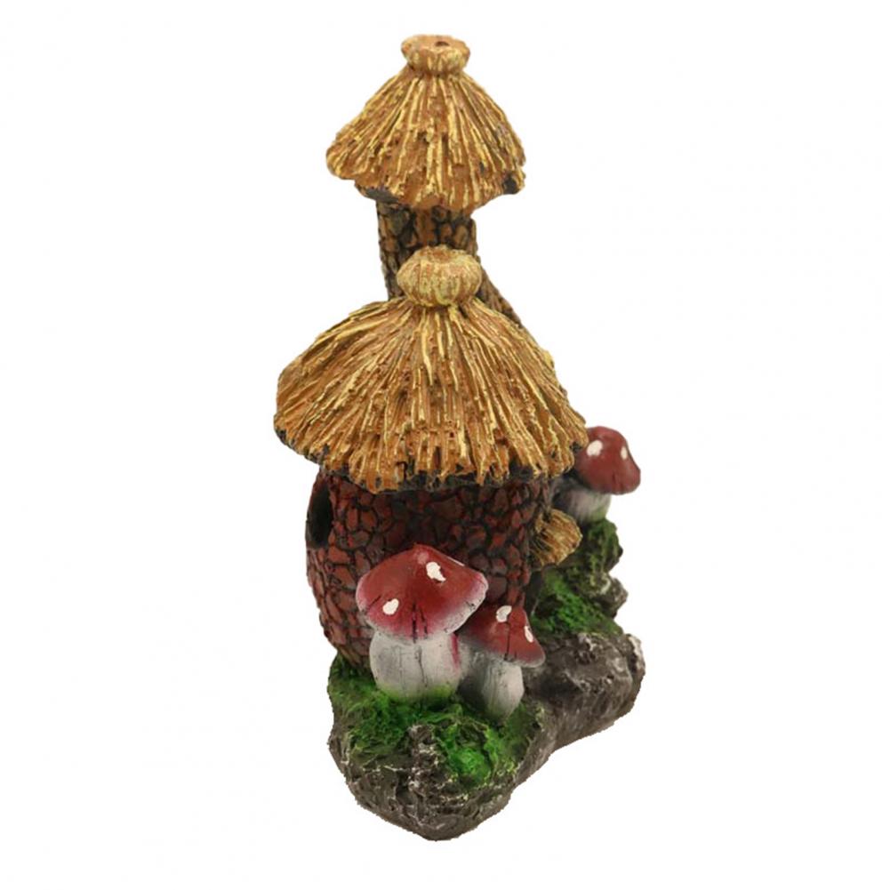 Fish Tank Ornament Accessories Mushroom House