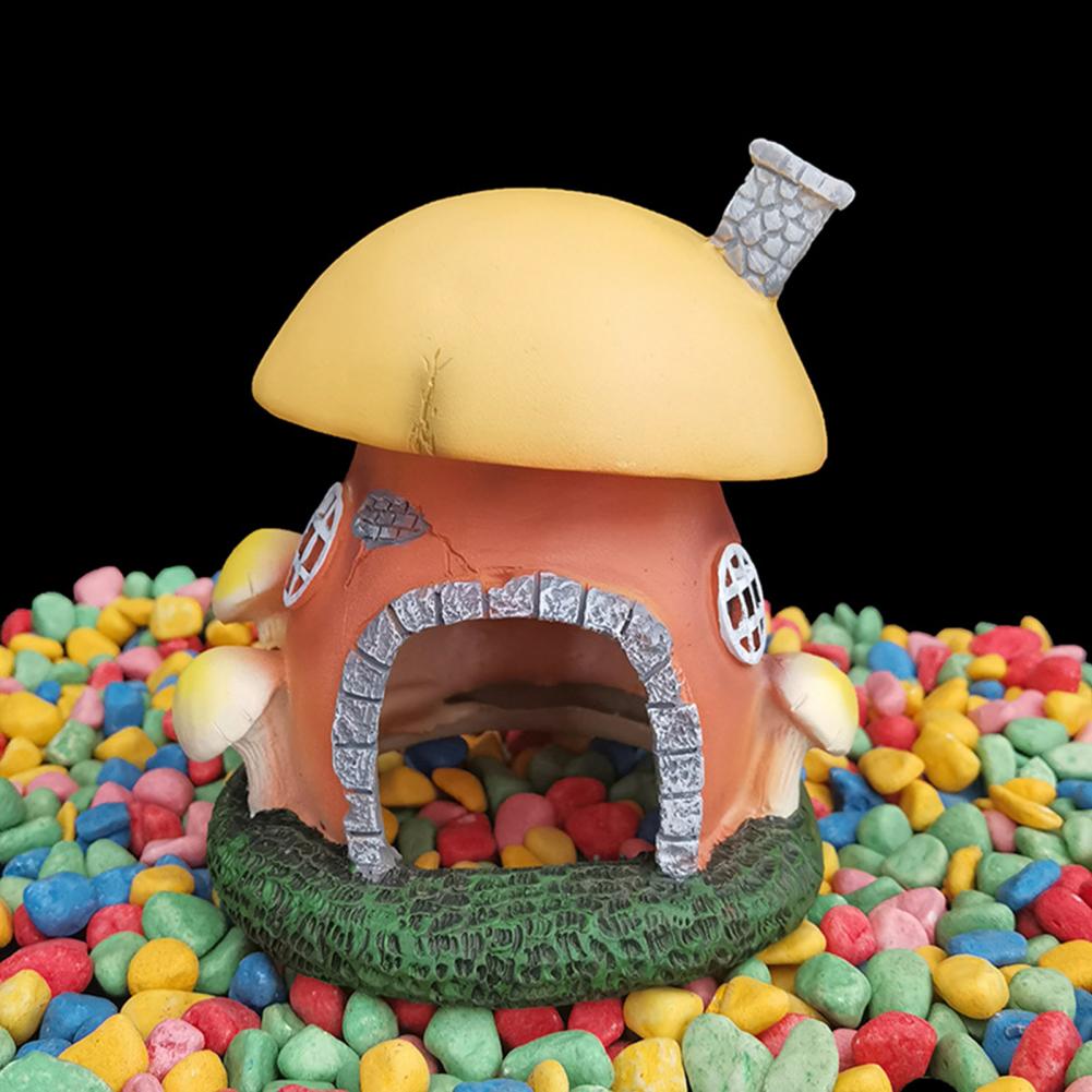 Eco Fish Tank Resin Mushroom House