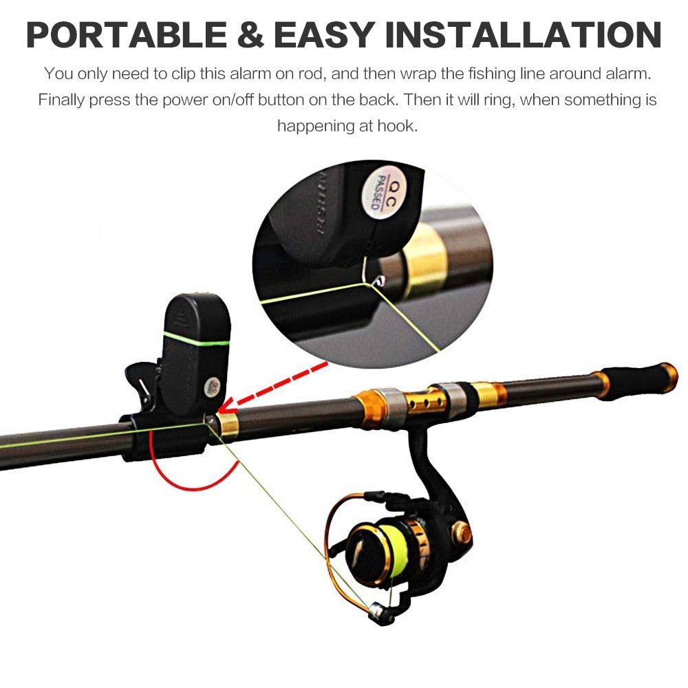 FLYSAND Fish Bite Lure Alert Alarm Sound Bell