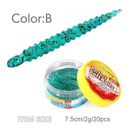 FSTK New Soft Leech Worm Lures 3inch