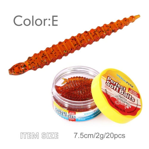 FSTK New Soft Leech Worm Lures 3inch