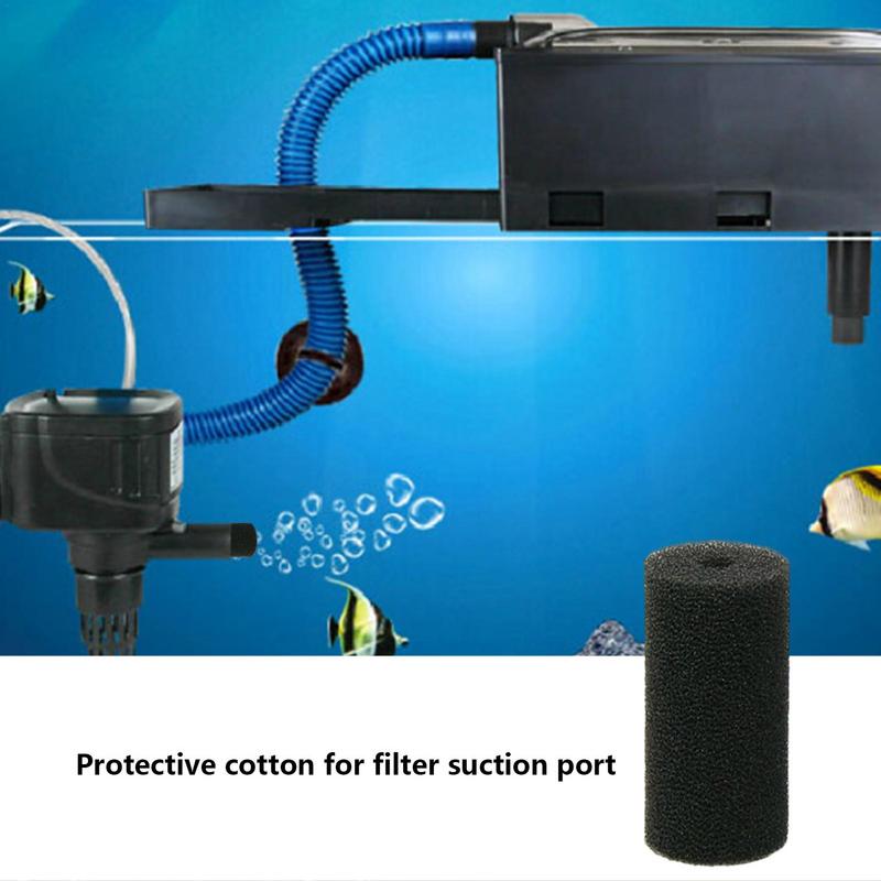 Filter Cover For Fish Tank Intake Air Pump Skimmer Biochemical Black