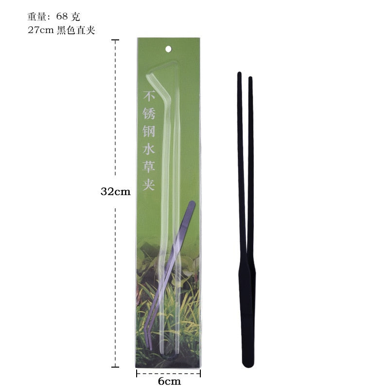 Fish Tank Plants Wave Scissors Water Grass Stainless Cleaning Tools