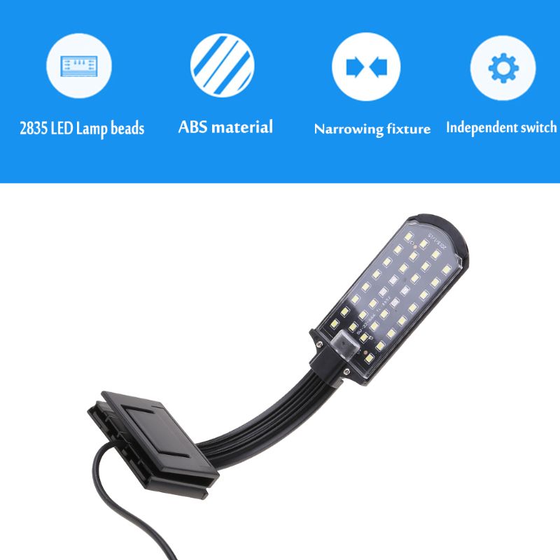 Fish for Tank Clip on Light Clamp Aquarium Lights 5W Promoting Water