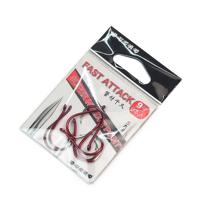 Fishing Barbed Hook Bend Mouth Fast Attack