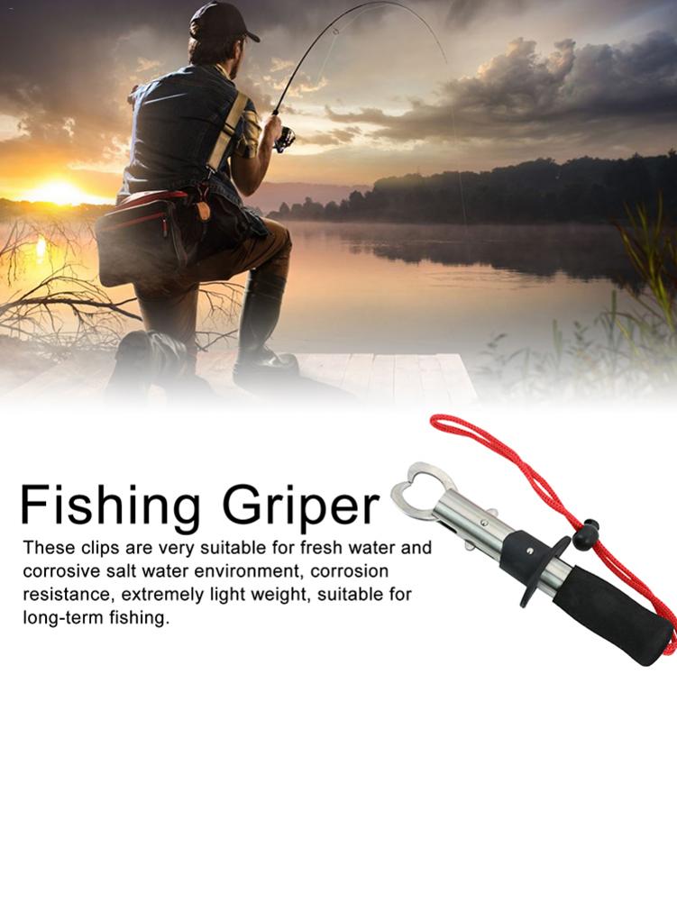 Fishing Griper Stainless Steel Non slip T type Gun Handle Fish Control