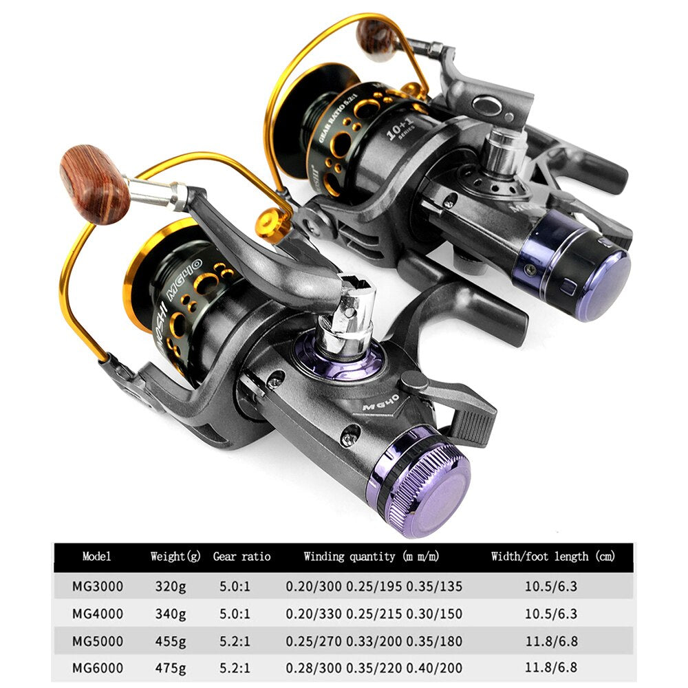Fishing Reel Carp Spinning Reel Front And Rear