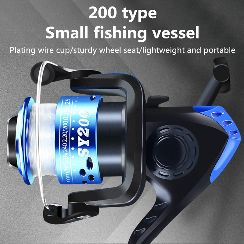 Fishing Reel Spinning 200 Type Metal Spool
