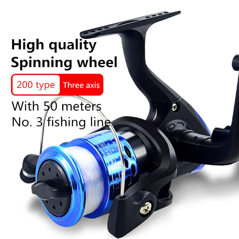 Fishing Reel Spinning 200 Type Metal Spool