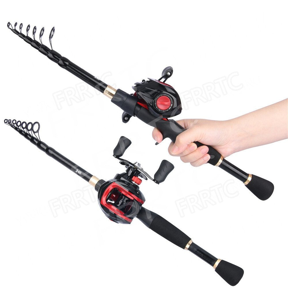 Telescopic Fishing Rod and Reel