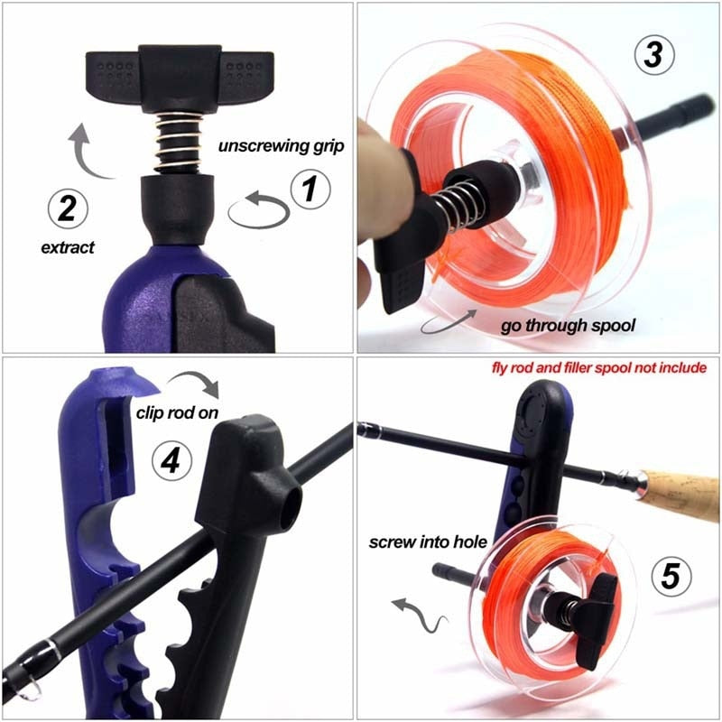 Portable Fishing Line Winder Reel