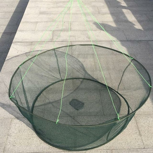 Foldable Drop Net Fishing Landing Prawn Bait
