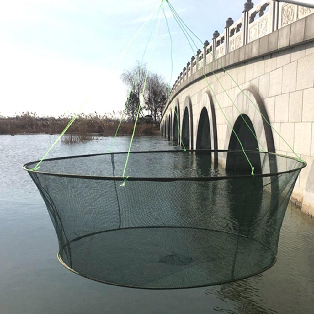 Foldable Drop Net Fishing Landing Prawn Bait