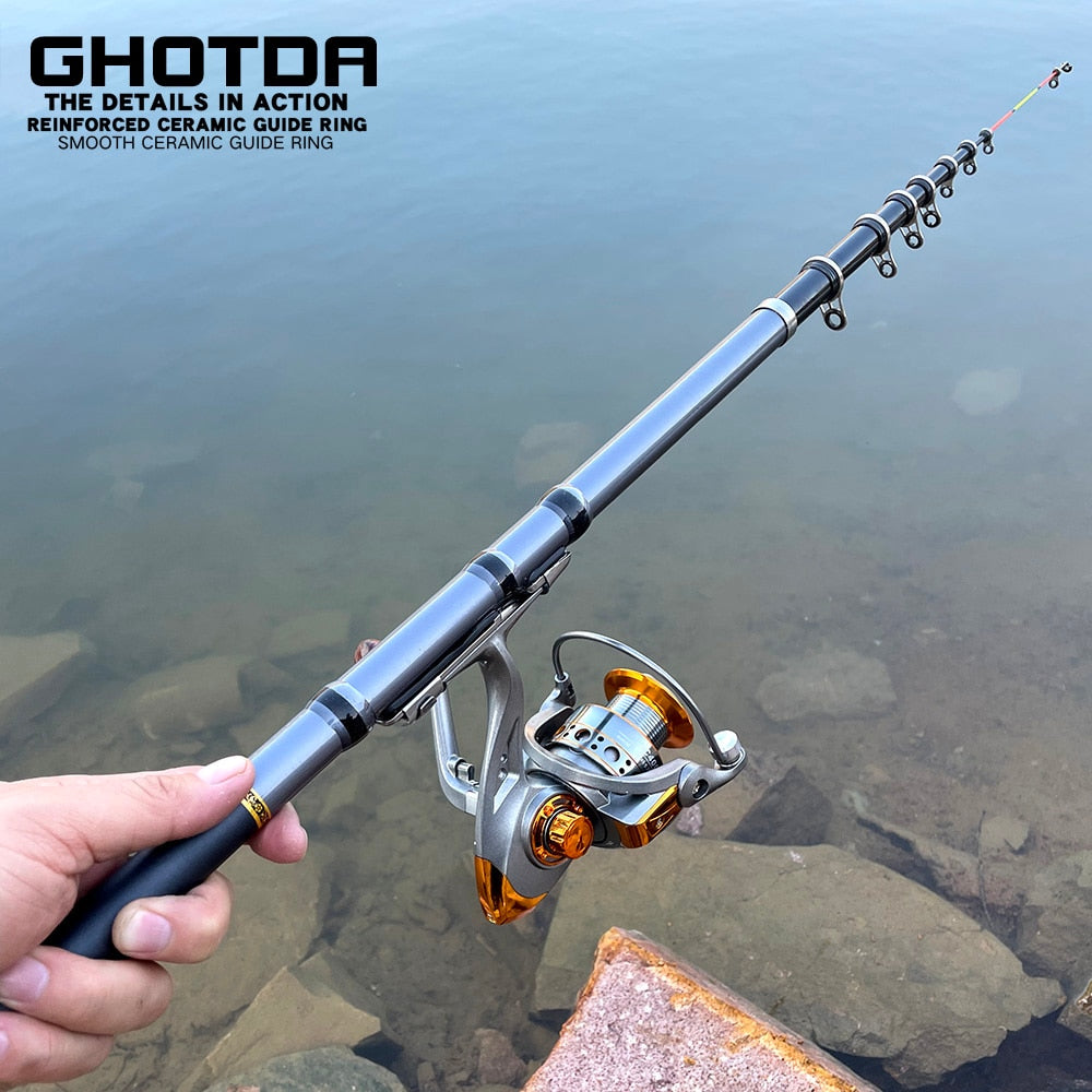 Ghotda Spining Fishing Rod Kit