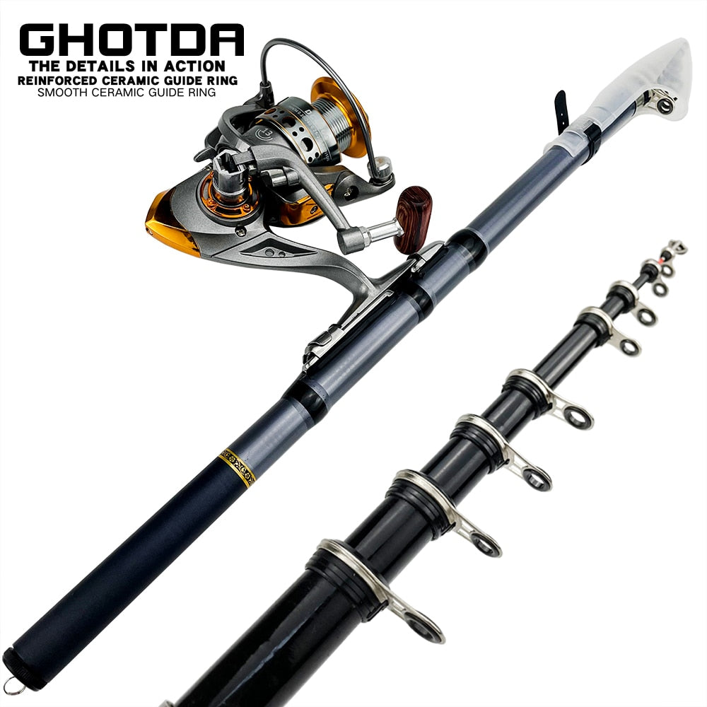 Ghotda Spining Fishing Rod Kit