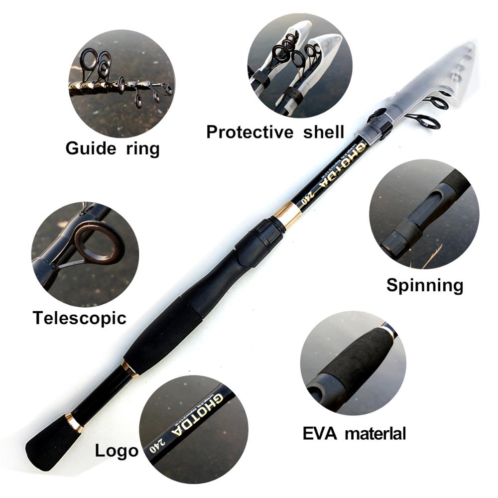 Ghotda Telescopic Fishing Rod Ultralight