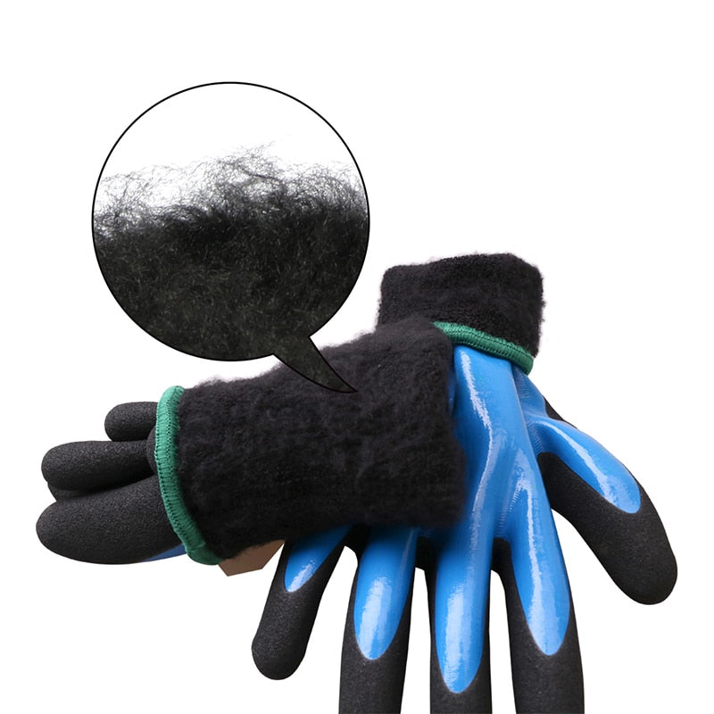 Gmg Winter Work Gloves Nitrile Cold Resistant Non-slipthermal