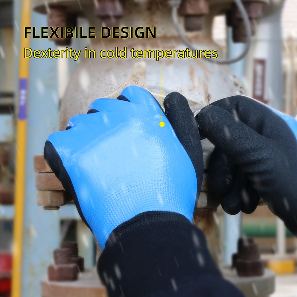 Gmg Winter Work Gloves Nitrile Cold Resistant Non-slipthermal