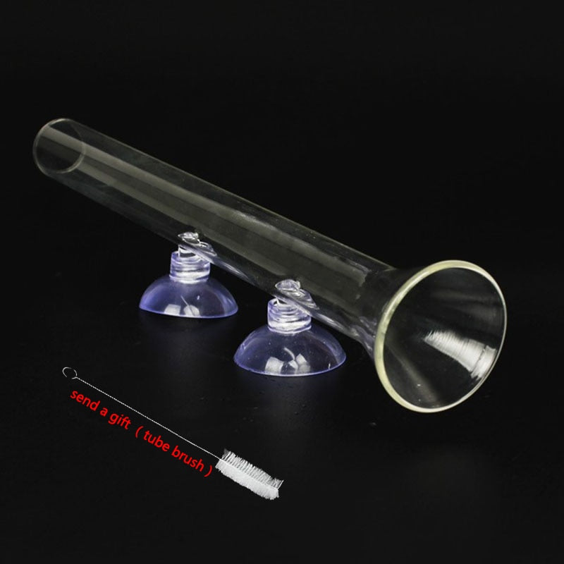 Glass Aquarium Feeder Tube