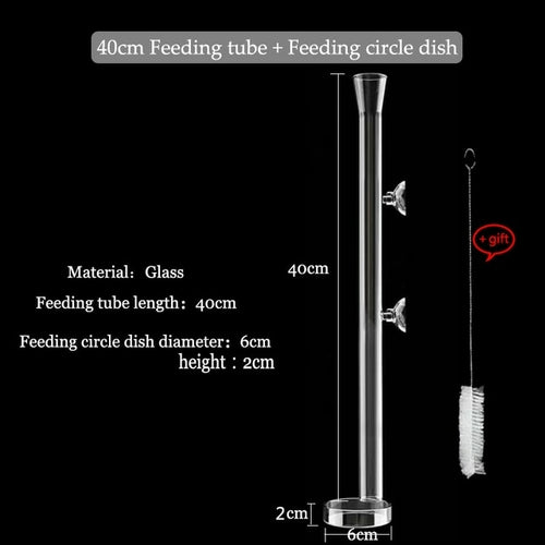 Glass Aquarium Feeder Tube