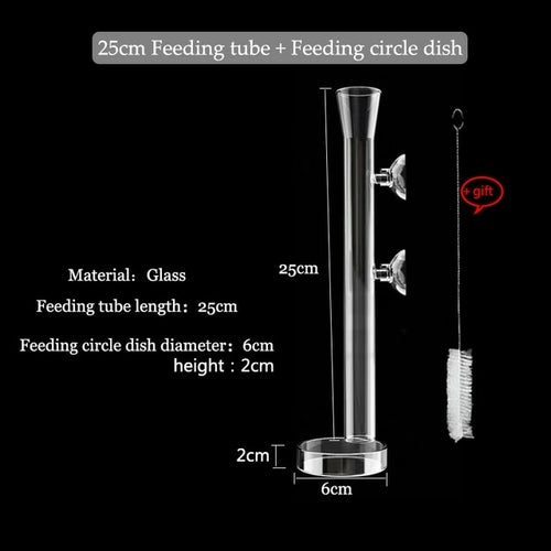 Glass Aquarium Feeder Tube