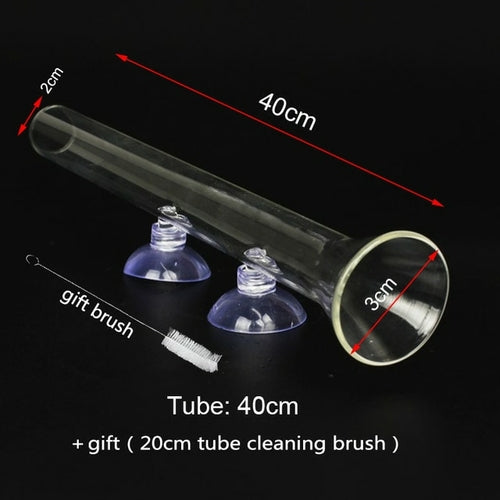 Glass Aquarium Feeder Tube