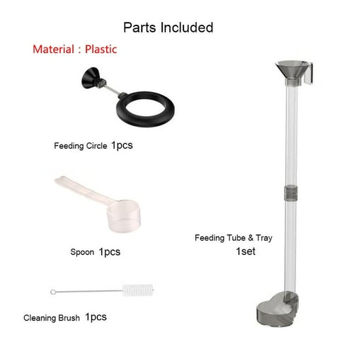 Glass Aquarium Feeder Tube