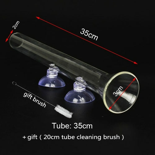 Glass Aquarium Feeder Tube
