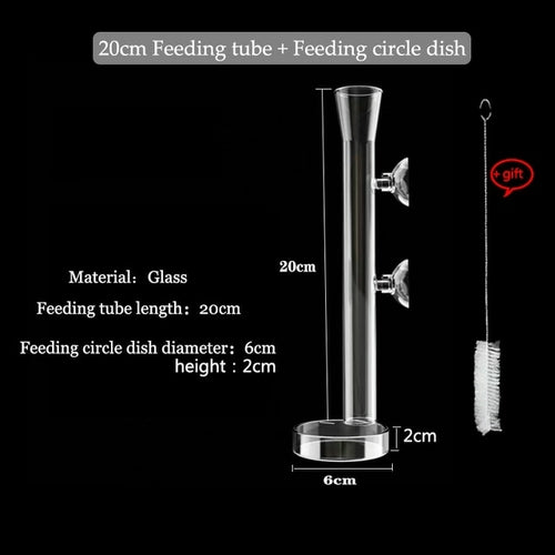 Glass Aquarium Feeder Tube