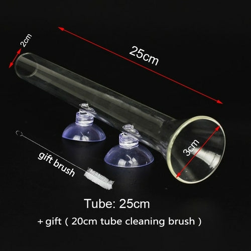 Glass Aquarium Feeder Tube