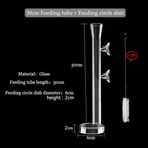Glass Aquarium Feeder Tube