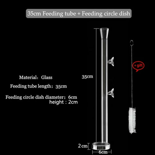 Glass Aquarium Feeder Tube