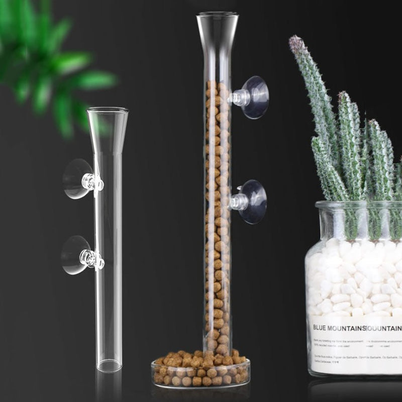 Glass Aquarium Feeder Tube