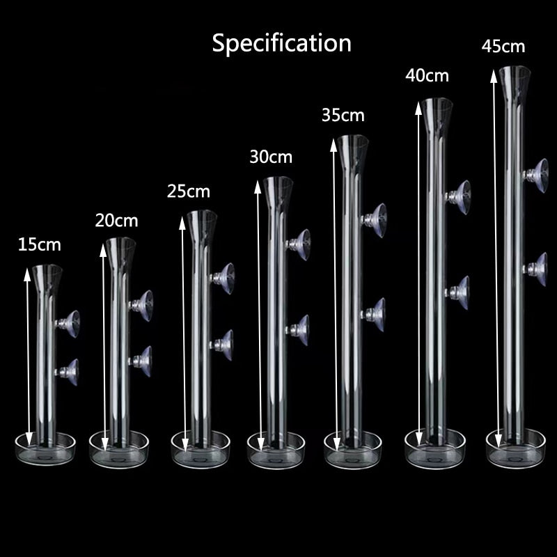 Glass Aquarium Feeder Tube