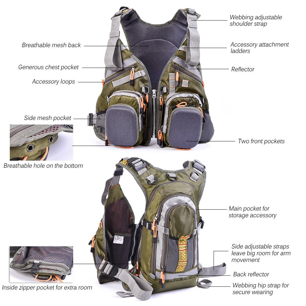Hot Fishing Vest For Men Breathable