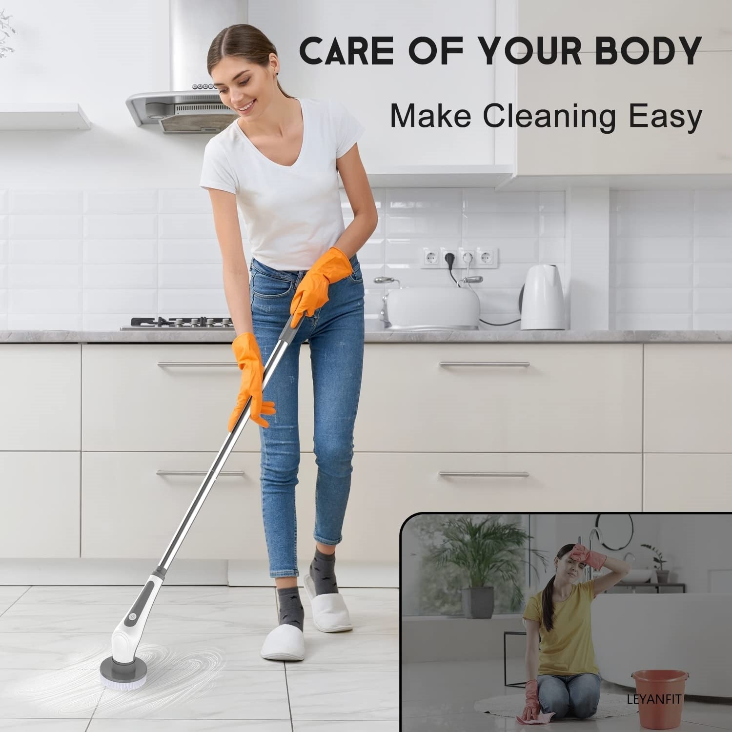 Ipx8 Electric Aquarium Cleaning Brushes Fish Tank Electric Scrubber