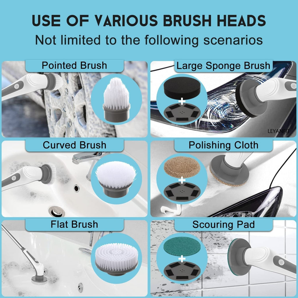 Ipx8 Electric Aquarium Cleaning Brushes Fish Tank Electric Scrubber