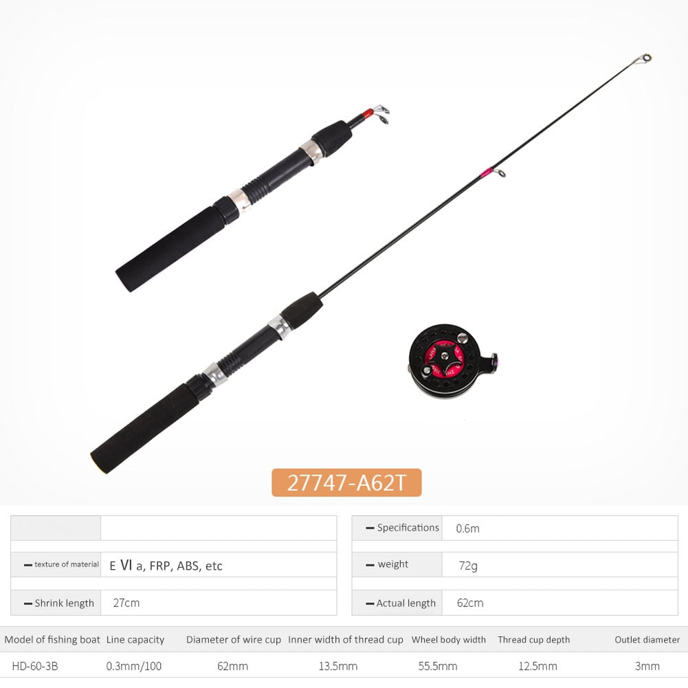 Ice Winter Fishing Rod With Reel