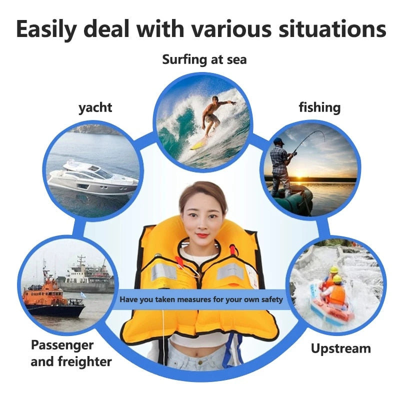 Inflatable Adult Professional Life Jacket