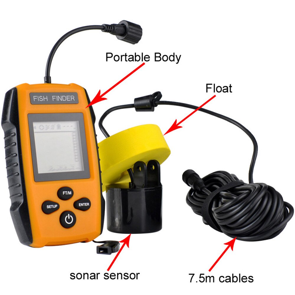 Electric Sonar Wired Fish Finder Visual HD Detector