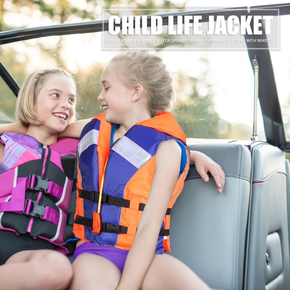Kids Life Vest Fishing Boating Drifting Water Sports Safety Life