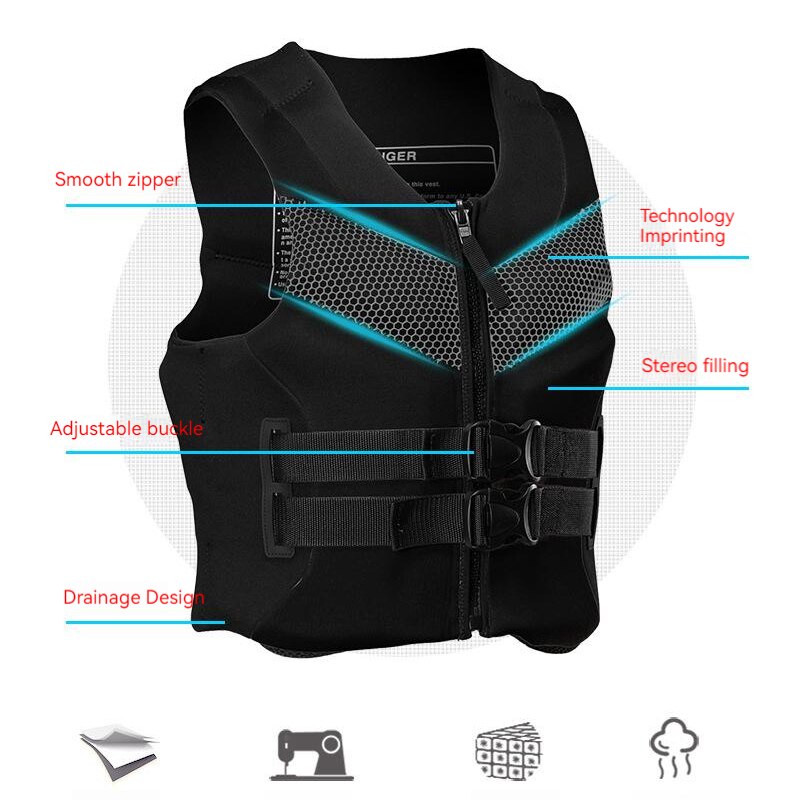 (l-5xl)life Vest Adults Kids Surf Life Jacket