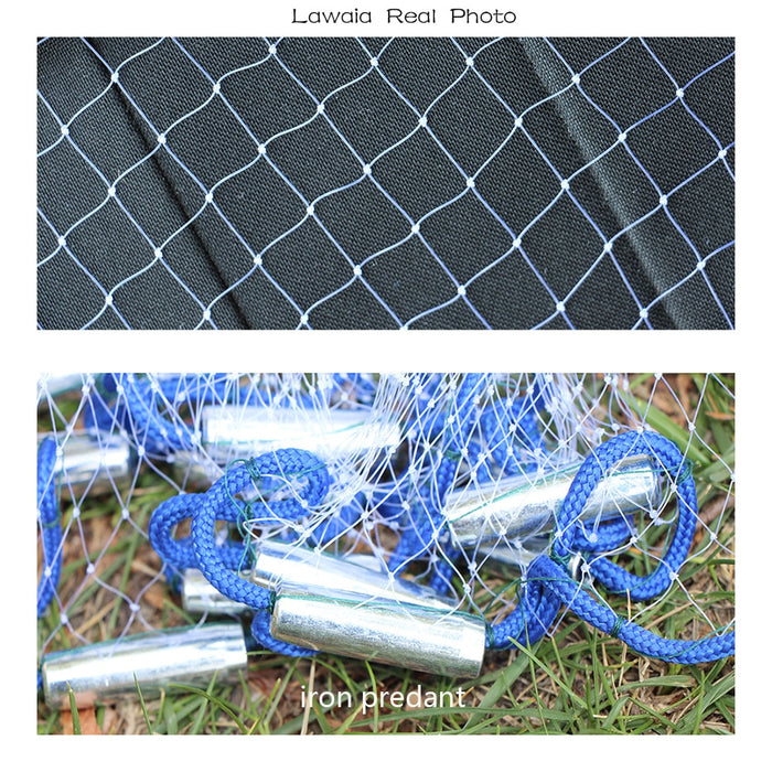 Lawaia Hand Cast Net Aluminum Or Blue Plastic Ring
