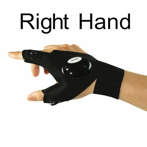 Waterproof Fishing Gloves Flashlight Hunting