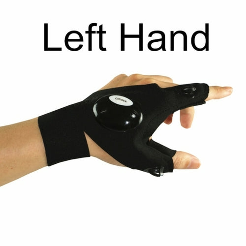 Waterproof Fishing Gloves Flashlight Hunting